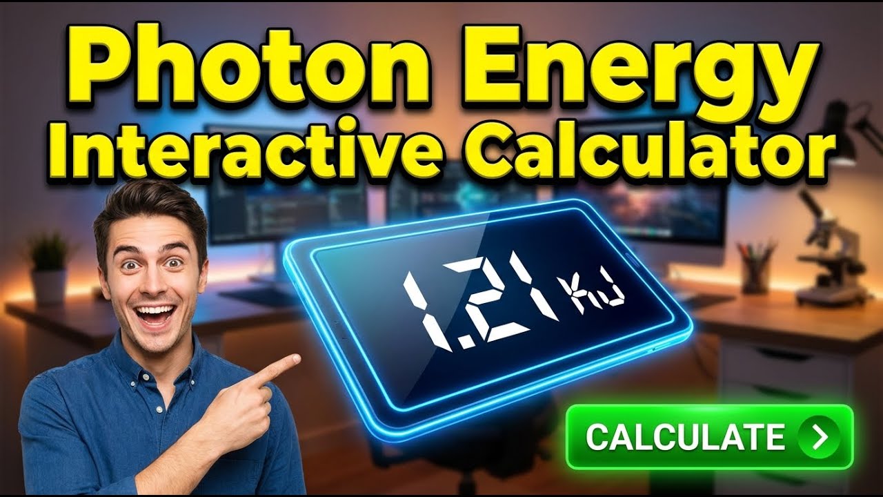 Photon Energy Calculator &mdash; How to Use It | Engineering Tool
