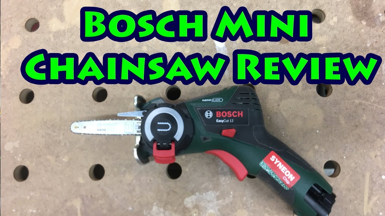Обзор аккумуляторной цепной пилы Bosch Easycut 12 Nanoblade