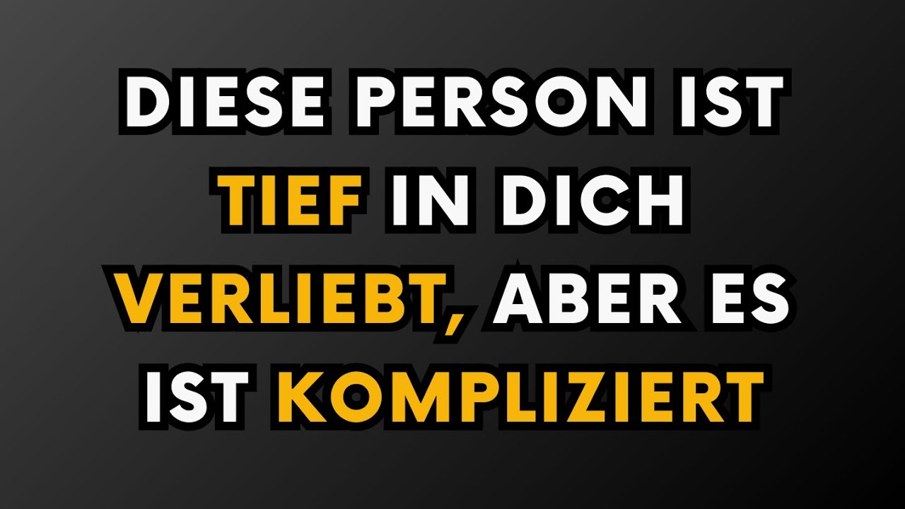 Diese Person ist unsterblich in dich verliebt, doch es gibt ein Problem || Psychologie Fakten