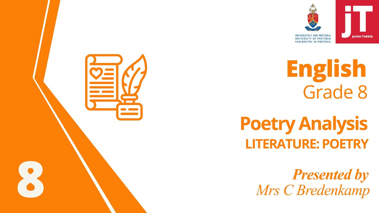 Gr 8 English - Literature - Poetry: Poetry Analysis