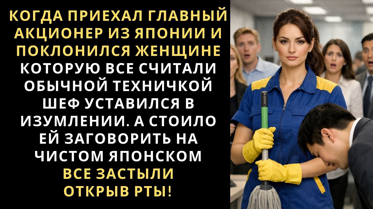 Когда приехал главный акционер из Японии и поклонился женщине, которую все считали обычной техничкой