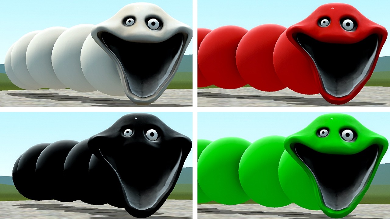 I FOUND NEW COLORED HUNGRY WORM FOR ROBLOX In Garry's Mod!