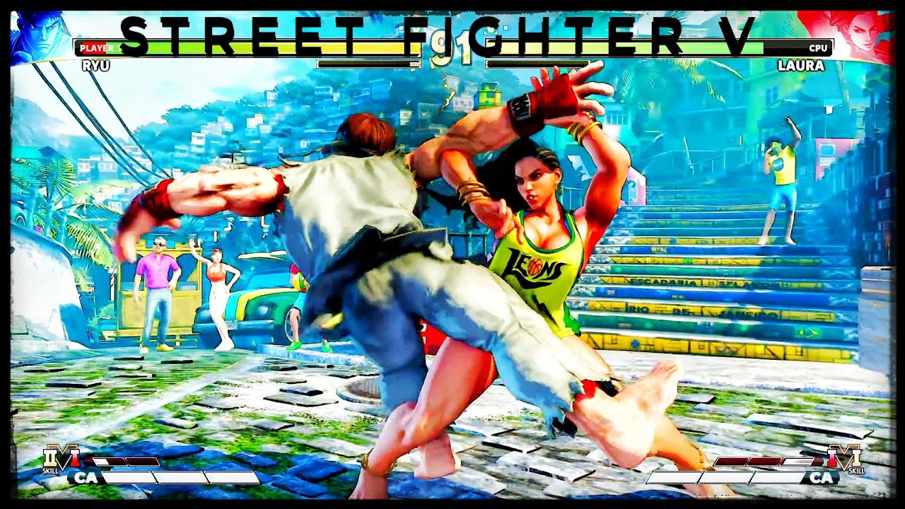Street Fighter V - Ryu VS Laura