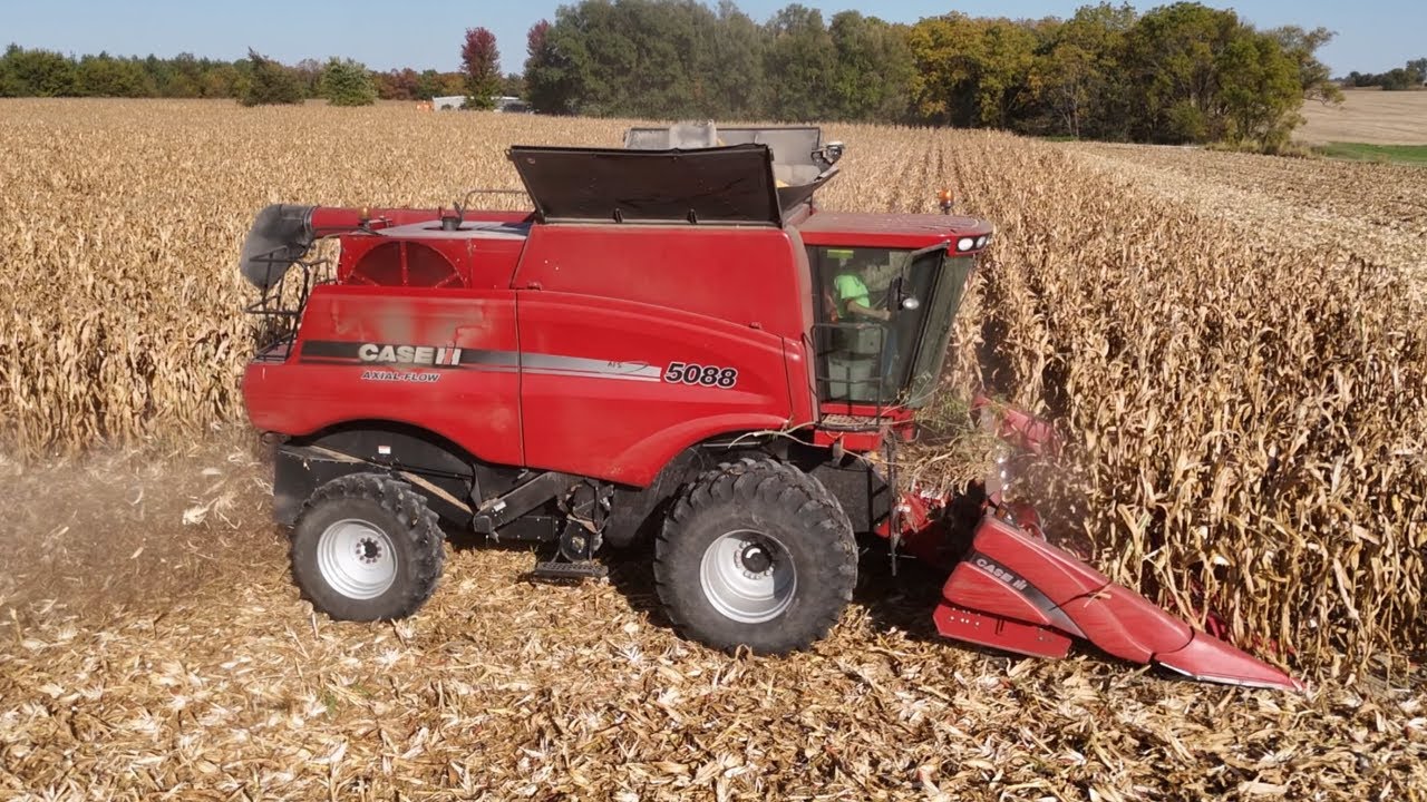 Case IH 5088 Harvesting Corn!