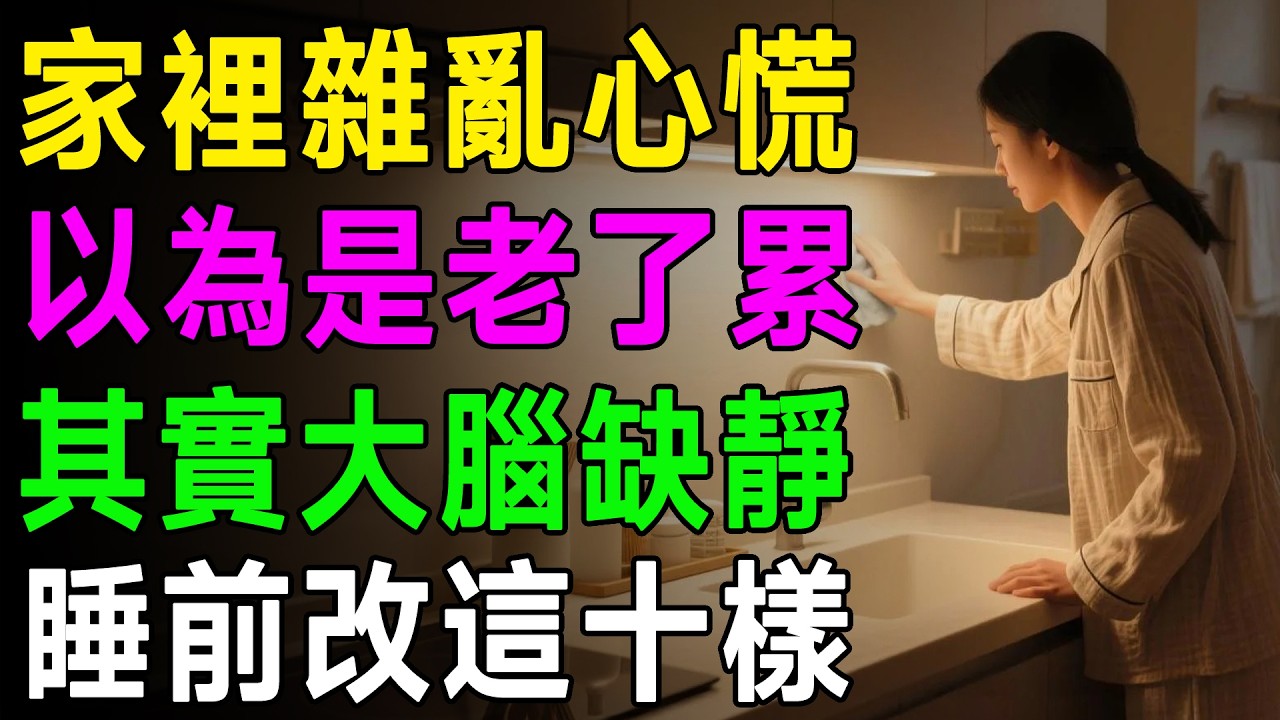 不是你不愛打掃，是做錯這 10 件事！每天睡前這樣做，讓你家裡乾淨心更平靜。