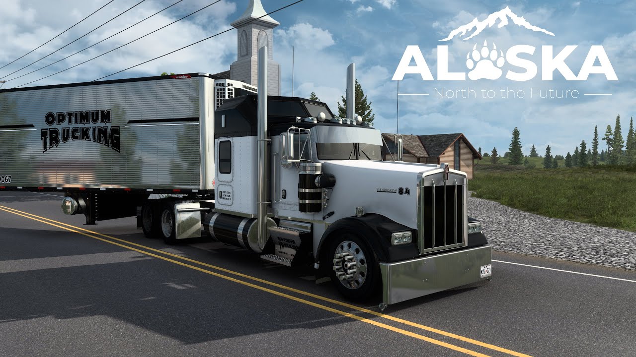 Cruising Alaska Map in CT's Flatglass - American Truck Simulator - Logitech G29 Gameplay