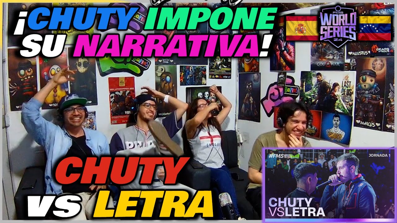 🔴COLOMBIANOS REACCIONAN a CHUTY vs LETRA - ¡CHUTY IMPONE SU NARRATIVA! [FMS WORLD SERIES SUPERLIGA]