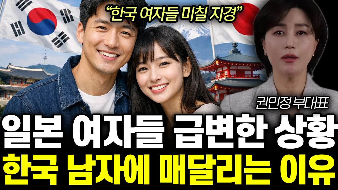“한국 여자들 미칠 지경” 일본 여자들 급변한 상황. 한국 남자에 매달리는 이유 | 권민정 부대표 통합 2부
