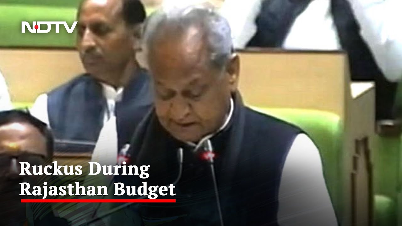 Ashok Gehlot Read Out Old Budget, Then A Scramble, Alleges Opposition