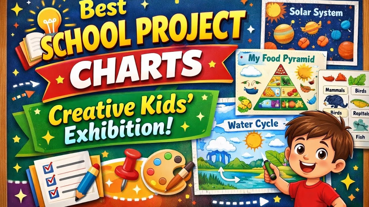 Best School Chart Display Ideas | Students Project Exhibition 2026 Little Minds, Big Creativity