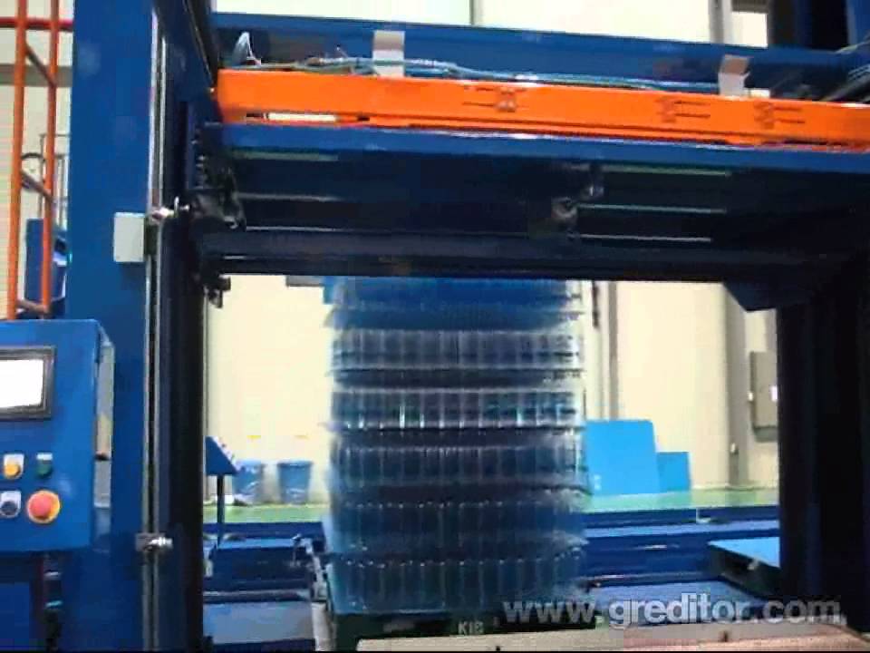 Semi-automatic palletizer for empty PET, Can, Glass Bottles