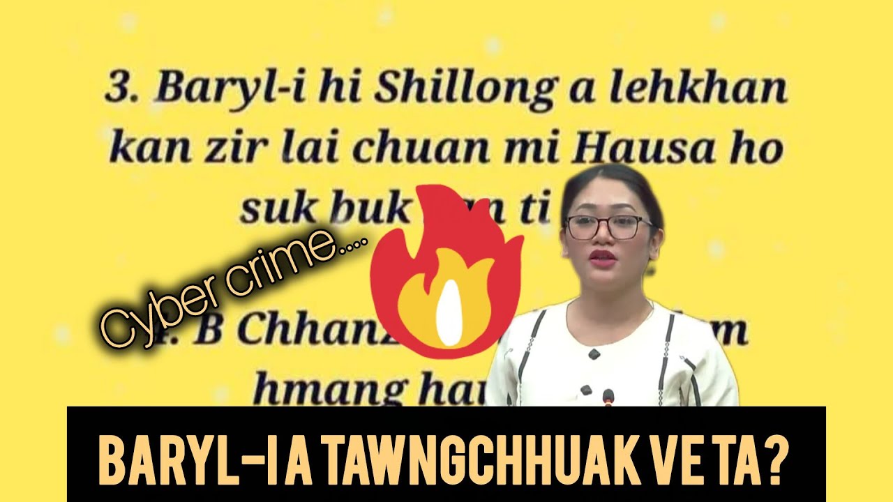 Baryl a ngawi thei ta lo!!! 😳