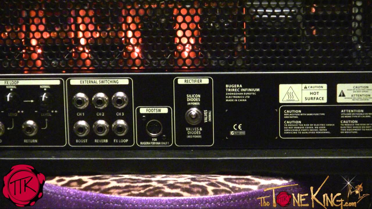 BUGERA TRIREC RECTIFIER SETTINGS!!!
