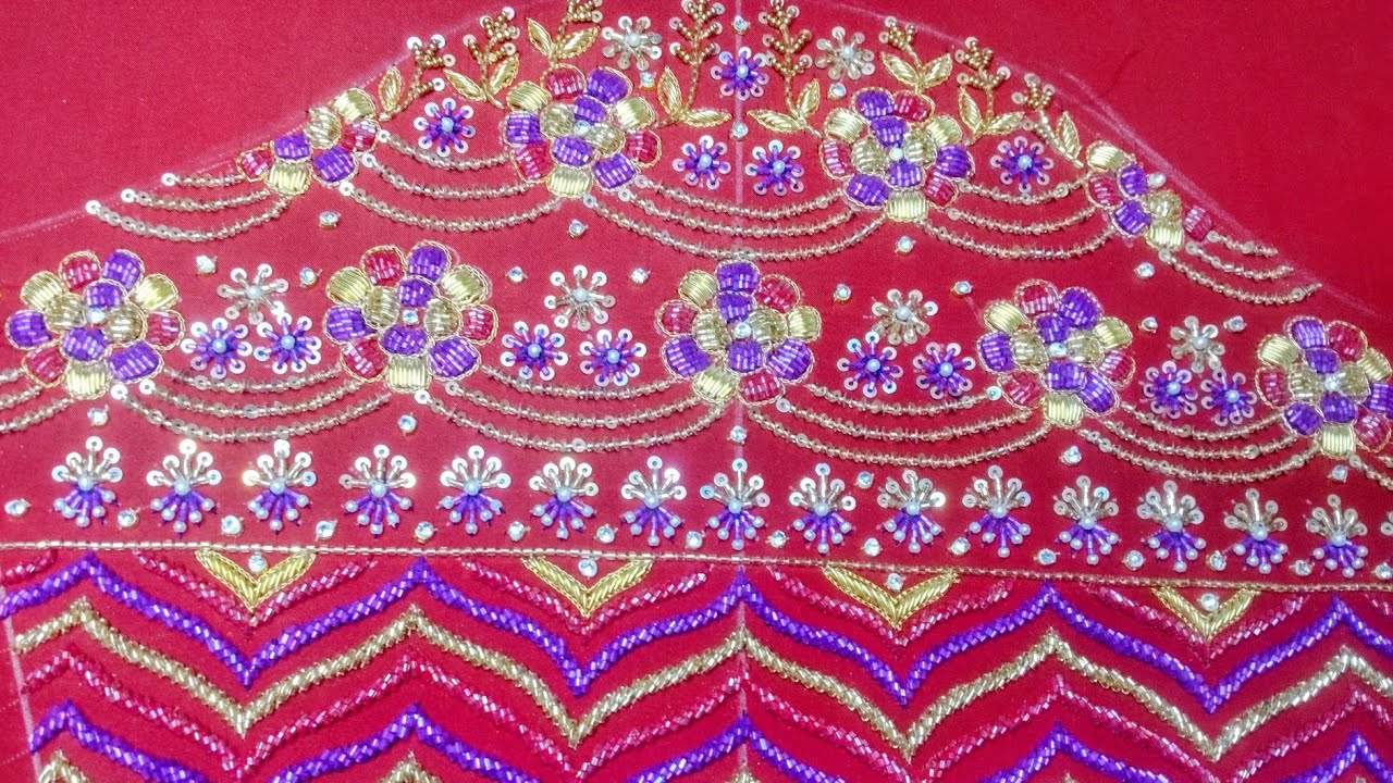 🔥Maggam work blouse designs 2025❤️in Vijayawada|latest Maggam work blouse designs 🙏
