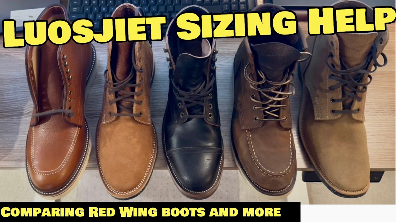 Помощь в выборе размера Luosjiet — сравнение с Red Wing и другими брендами.