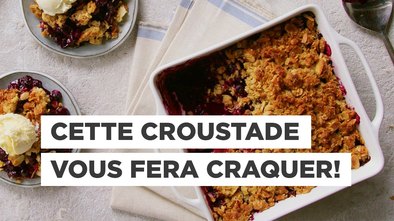Croustade estivale aux bleuets