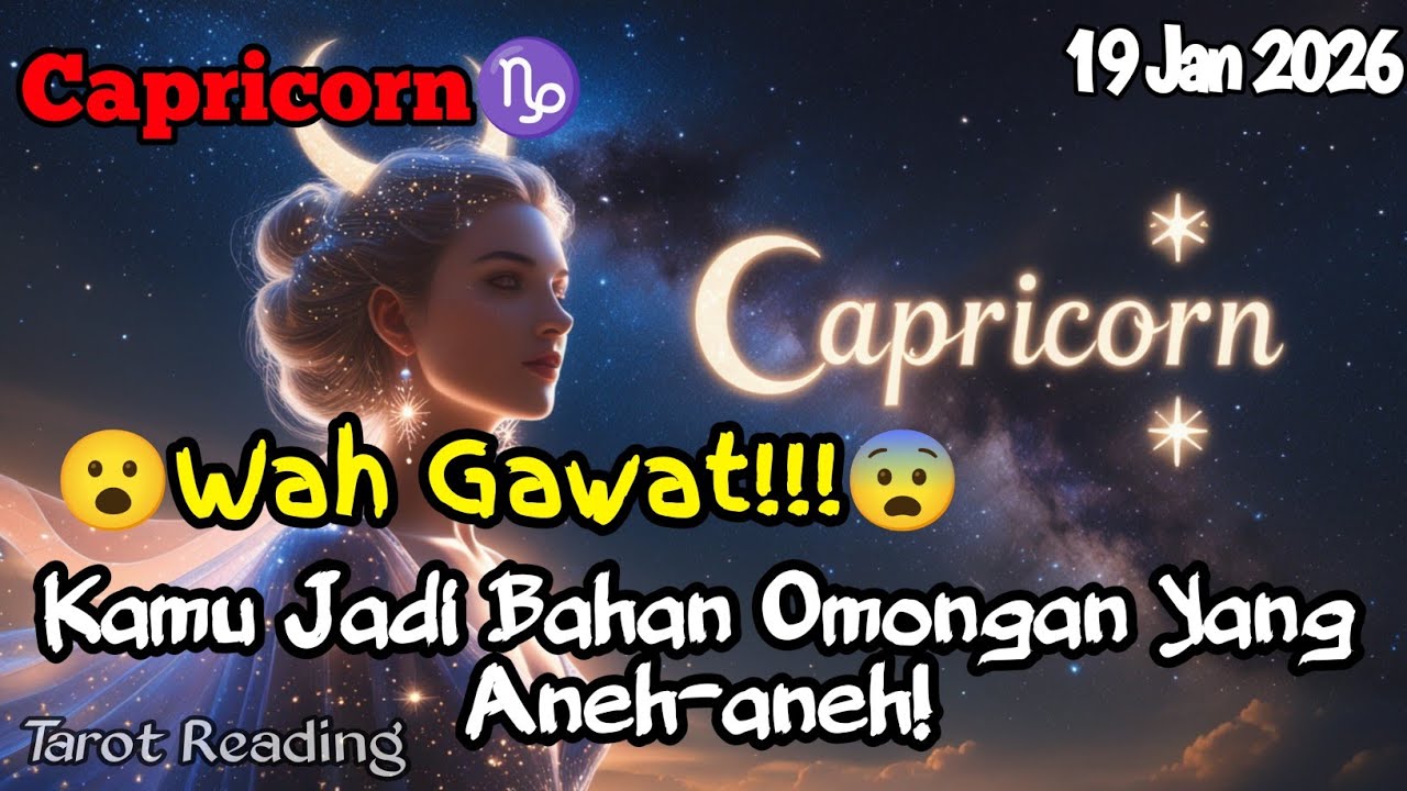 Capricorn♑ 😮Wah Gawat!😨 Kamu Jadi Bahan Omongan Yang Aneh-aneh Hari Ini - Mata Zodiak