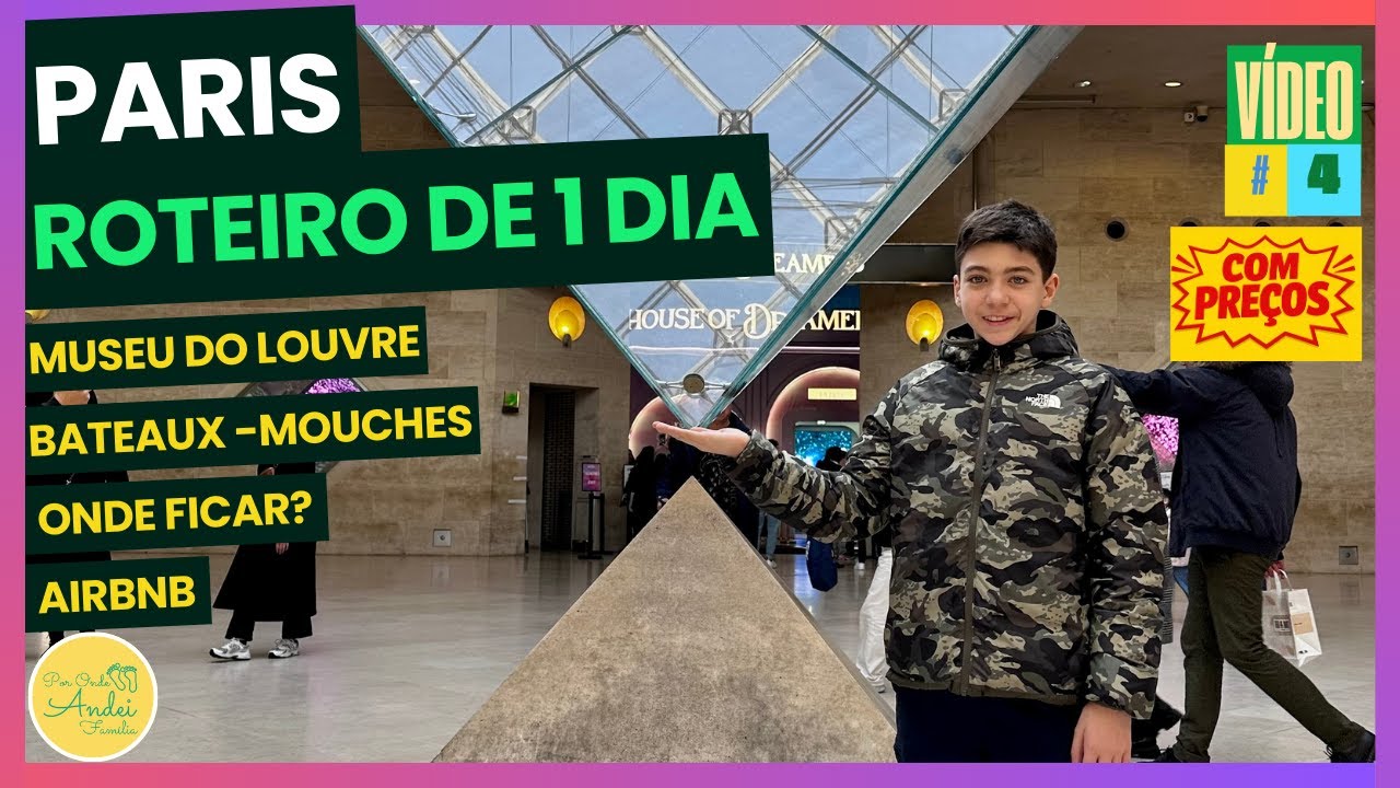 Roteiro de 1 Dia em Paris 🇫🇷 | Museu do Louvre, Mona Lisa, Rio Sena e Hospedagem