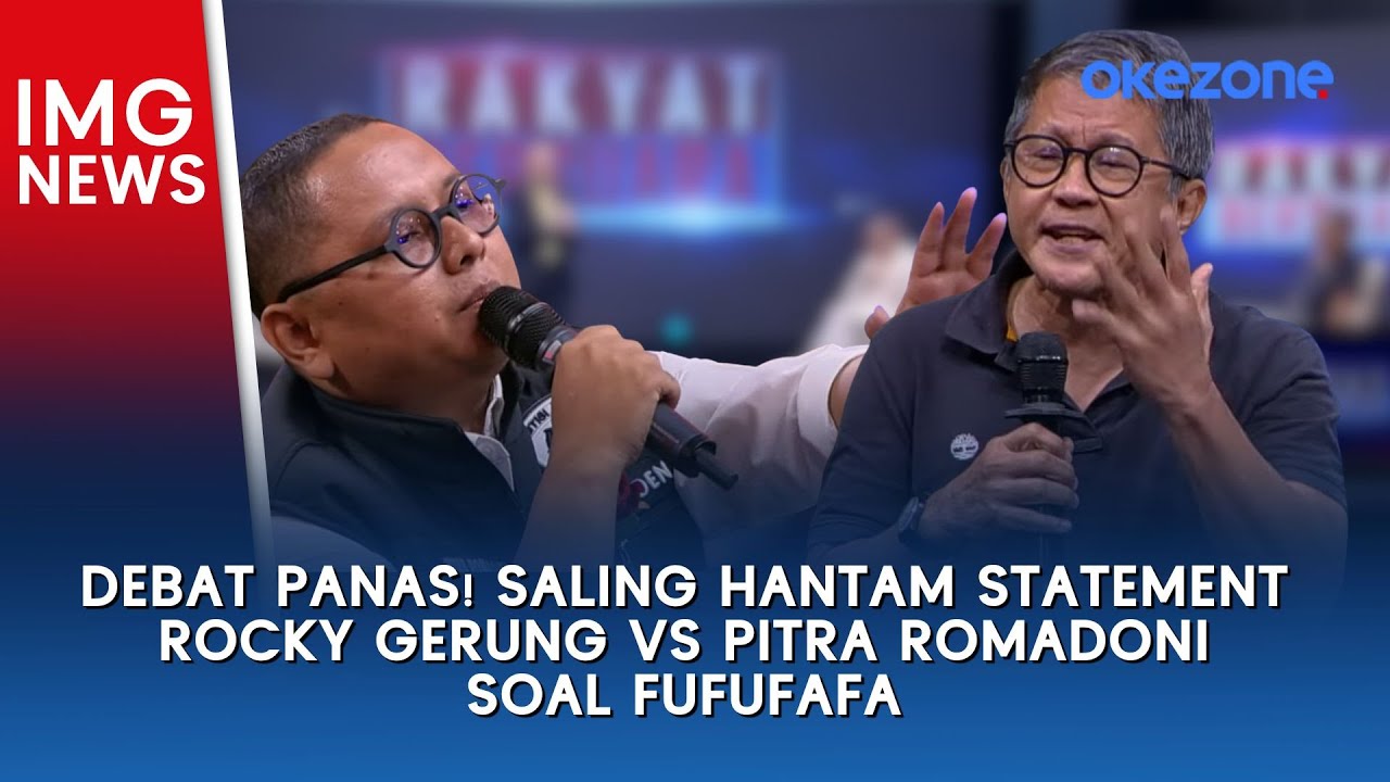 Debat Panas! Saling Hantam Statement Rocky Gerung vs Pitra Romadoni soal Fufufafa