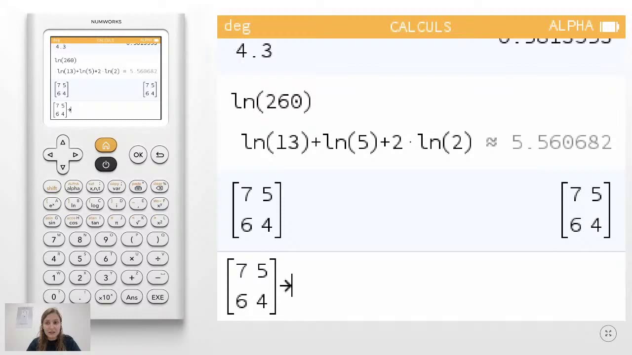 Formation NumWorks - Prise en main de la calculatrice
