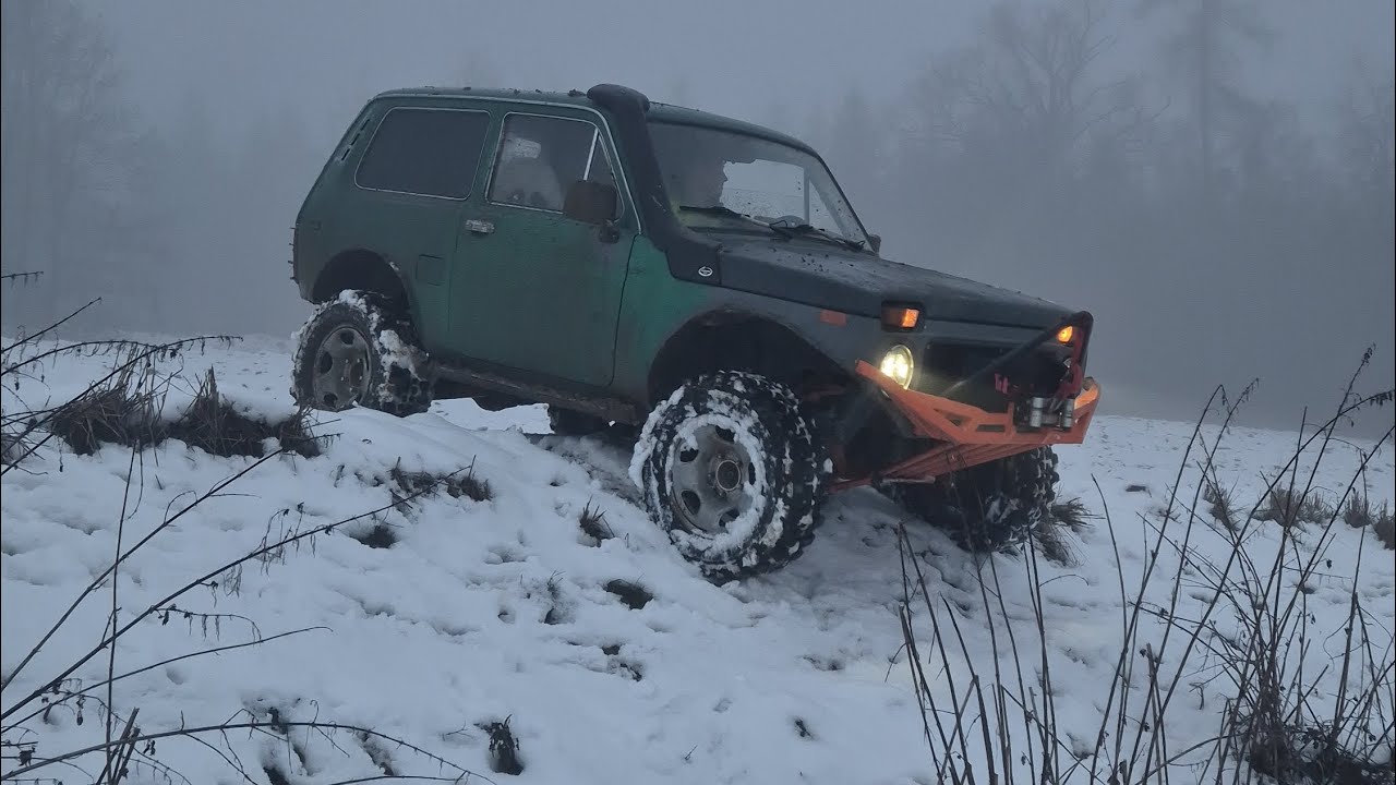 Lada Niva Snow OFFROAD fun, snow vehicle adventures