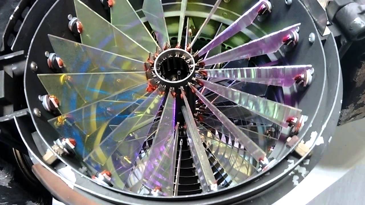 A look inside a VL5 moving light.   TCF