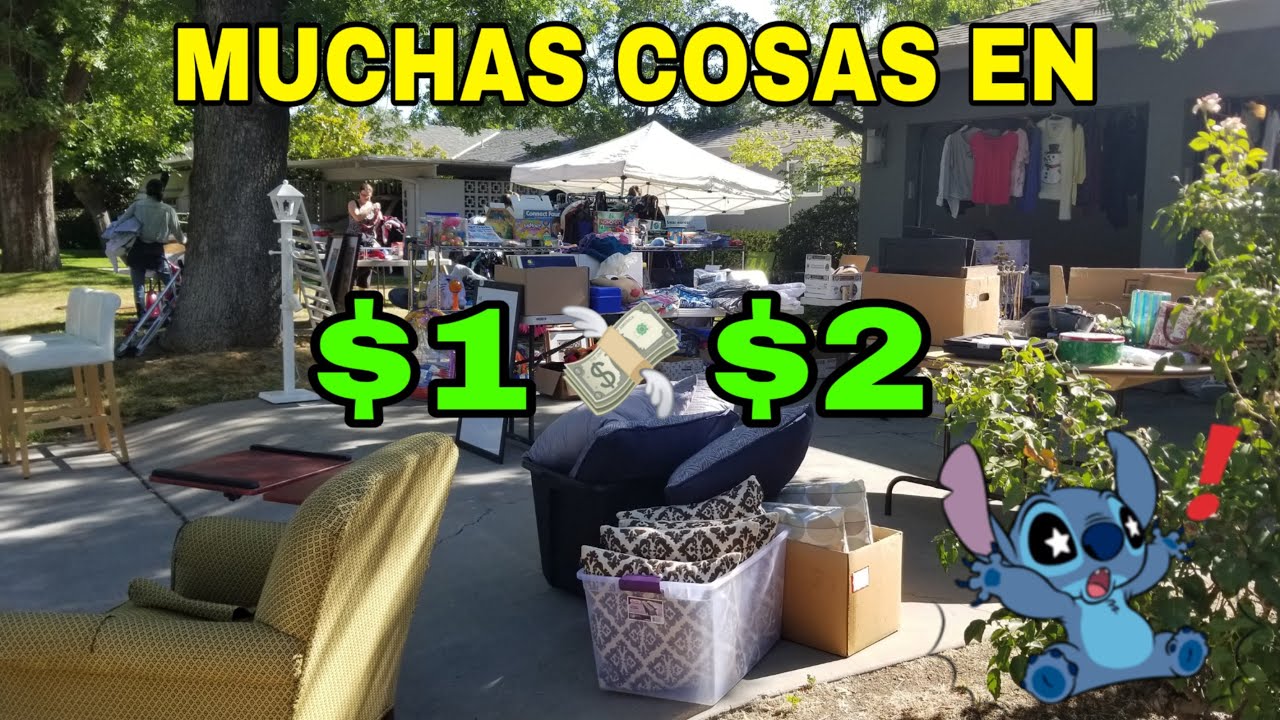 YARD - SALE 😱COSAS DE $1 Y $2 DÓLARES Y MENOS😱LO QUE VENDEN LOS GRINGOS EN🇺🇸 USA/MEXICANOS.