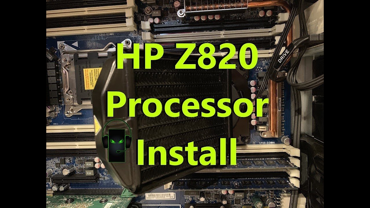 HP Z820 Bios Update and Liquid Cooled Processor Install (E5-2687W V2)
