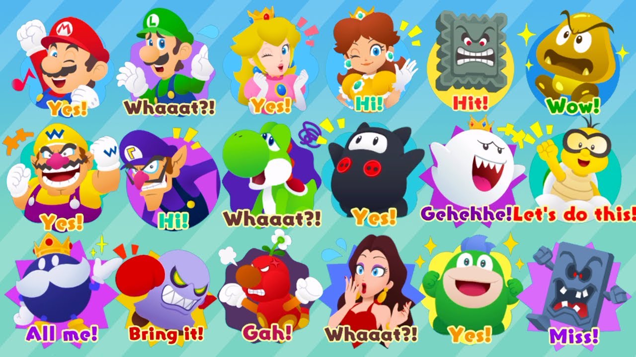 Super Mario Party Jamboree - All Character Reactions