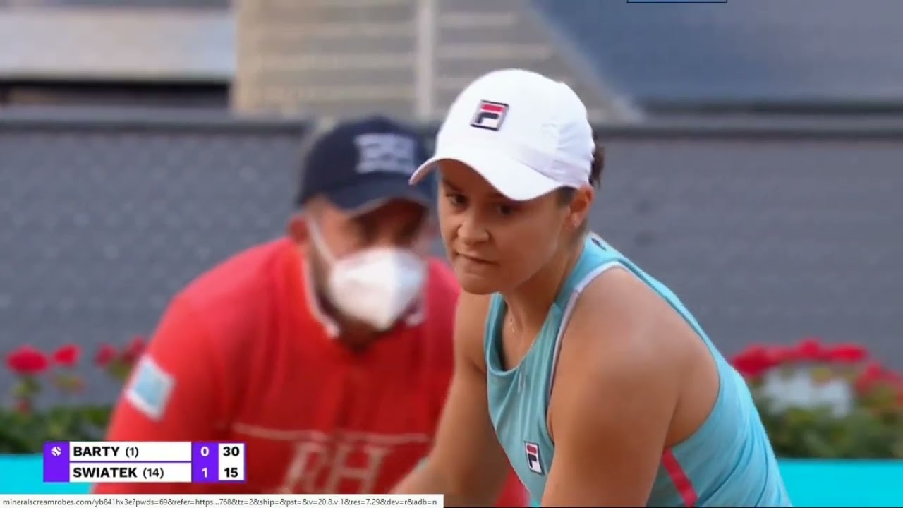 Ashlej Barty   Iga Świątek WTA 1000 Madryt 3 05 2021