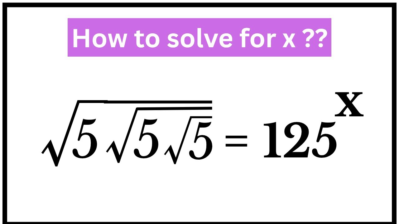 Many people can't solve this math problem  | can you solve it for x |  a very nice Algebra problem