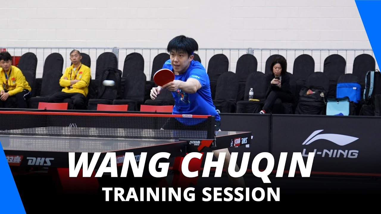 World Number 1 Wang Chuqin Training | Singapore Smash 2025
