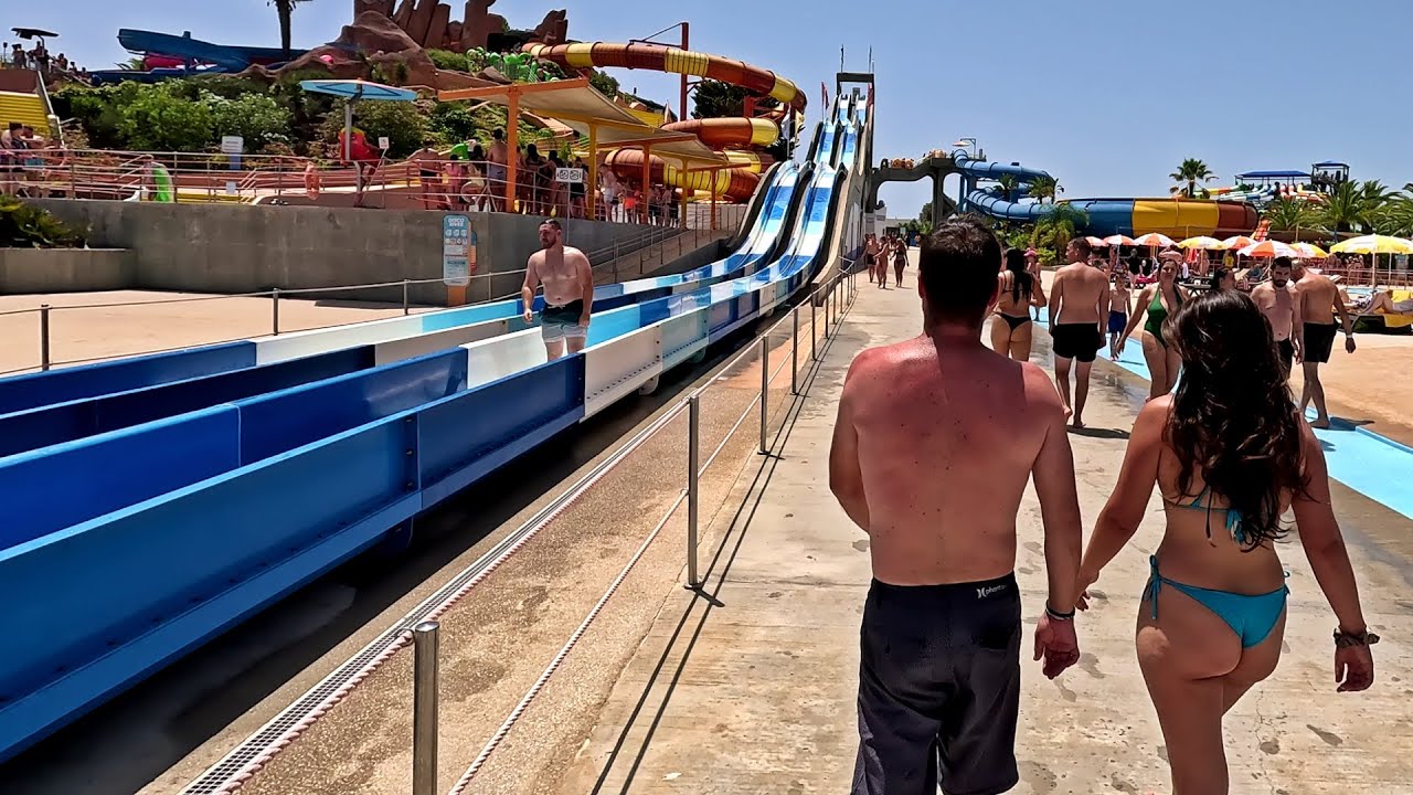 Kamikaze Waterslide at Slide & Splash Waterpark in Algarve Portugal