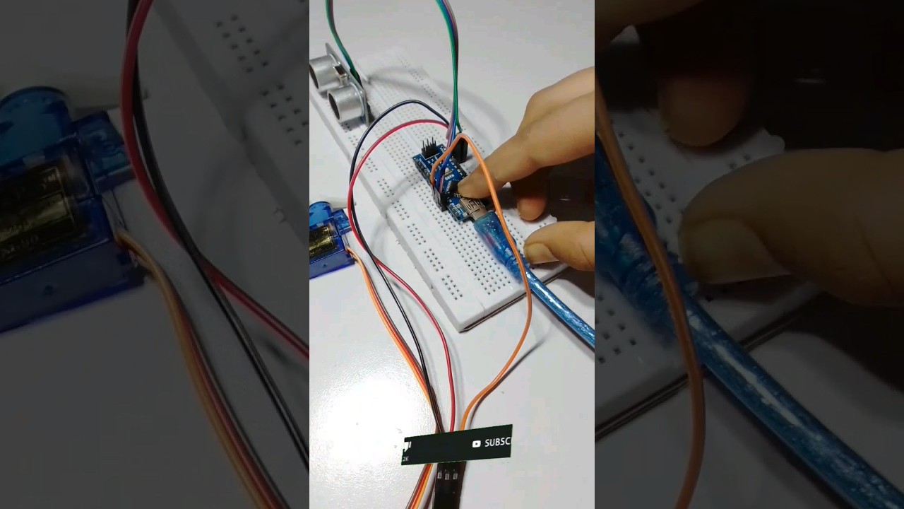 Arduino Nano Ultrasonic Sensor And Servo Motor।।🔥🔥🔥Ideas।। #projects #arduino#viral