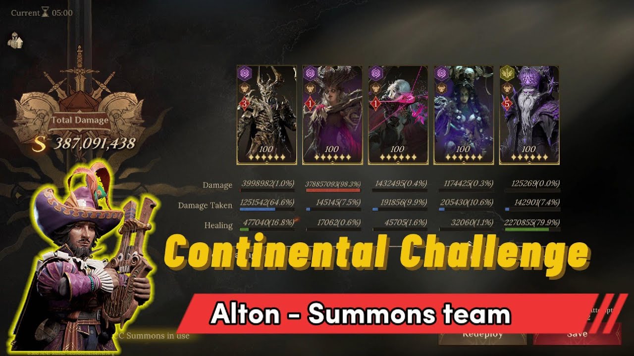 Summons Team vs Alton | Continental Challenge Boss | Season 2 | Dragonheir: Silent Gods