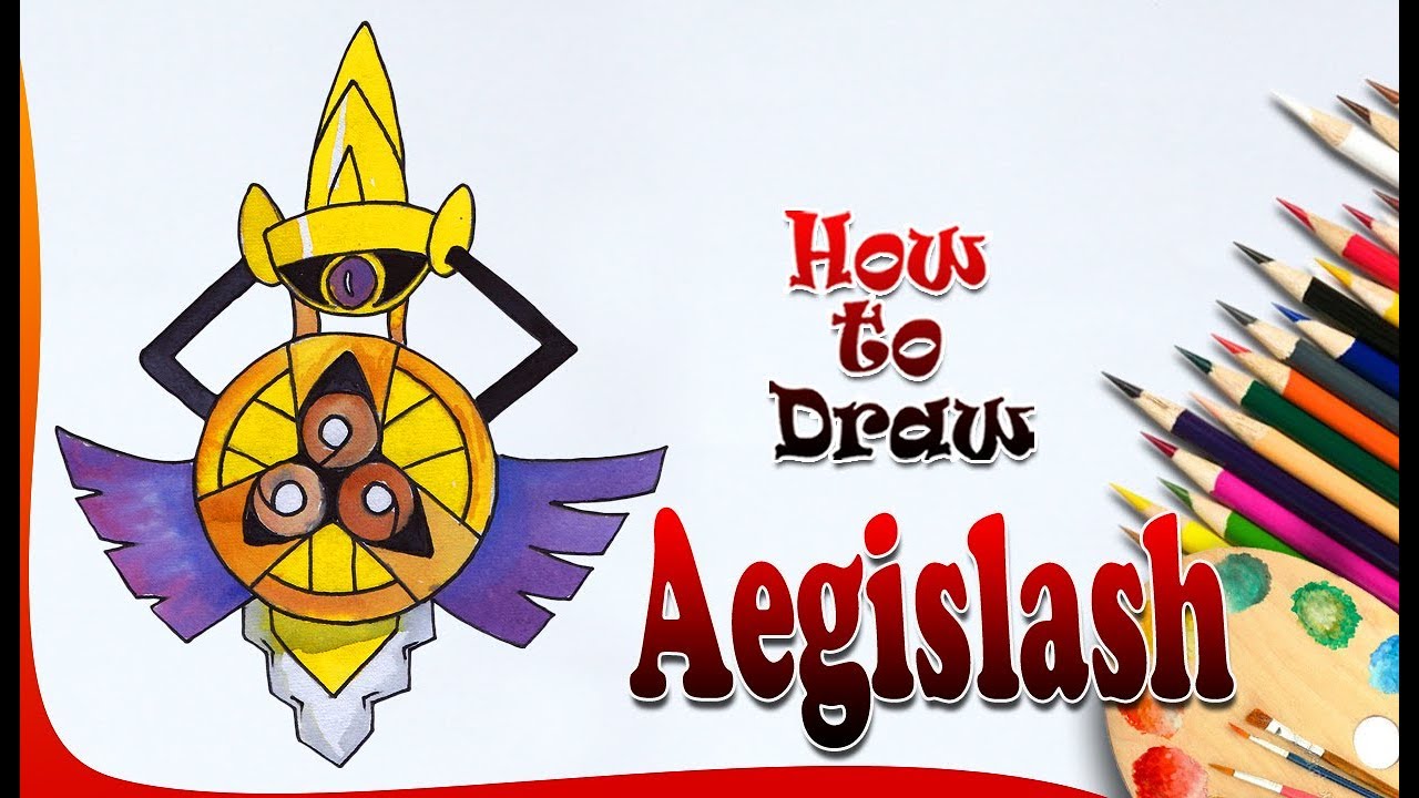 How to Draw Aegislash | Pokemon drawing | Easy drawing step by step
