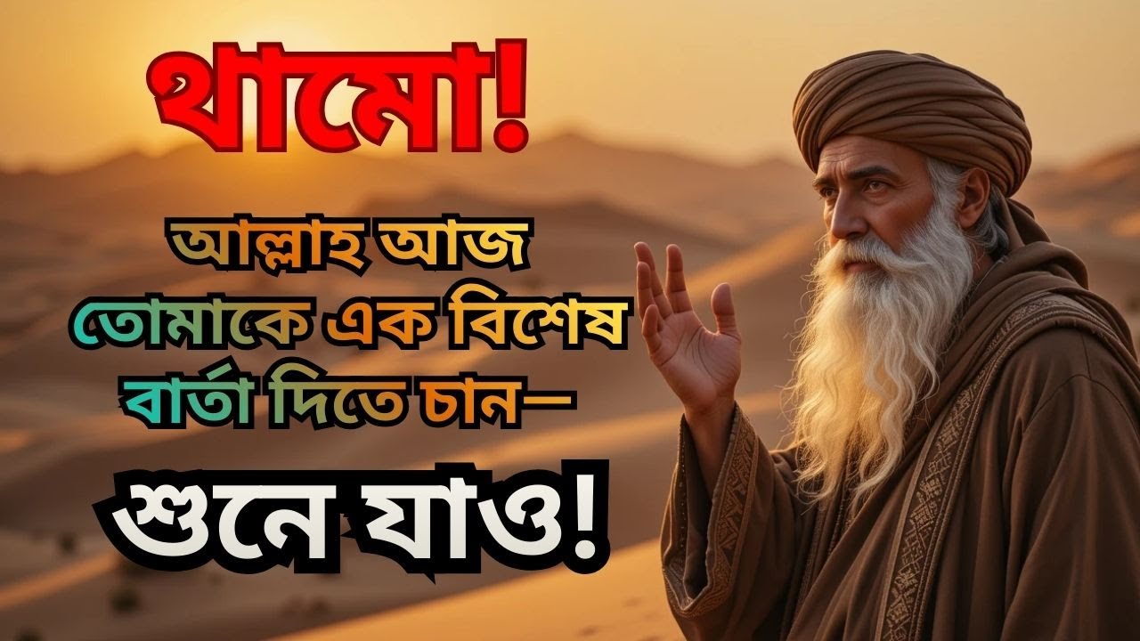 থামো! আল্লাহ আজ তোমাকে এক বিশেষ বার্তা দিতে চান—শুনে যাও!