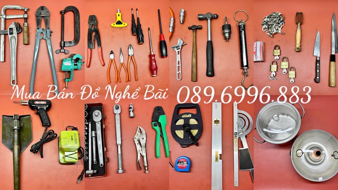 Đồ Nghề Bãi Tuyển Chọn Nhật, Mỹ, Đức,… [Clip 97 - 089.6996.883]. Hand tools, japan, usa, germany
