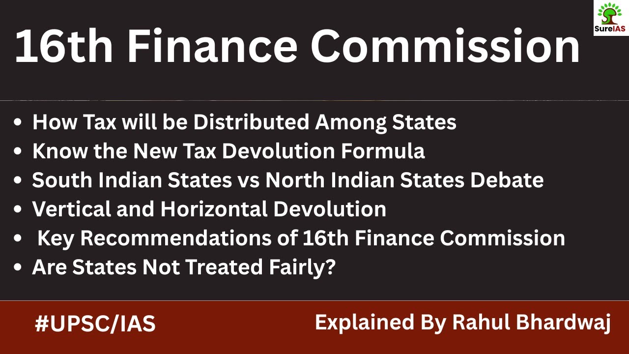 16th Finance Commission Explained | Centre-State Money Formula | UPSC Polity & Economy #upsc2026
