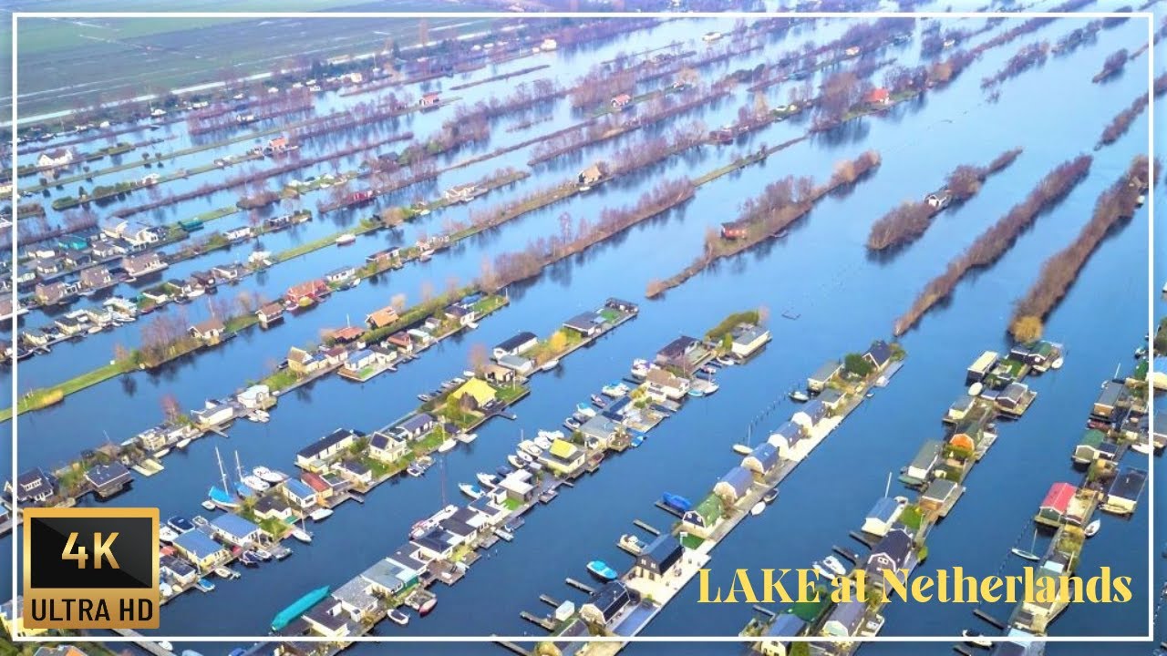4K Lake Loosdrecht: The Most Beautiful Villas Near by | Netherlands
