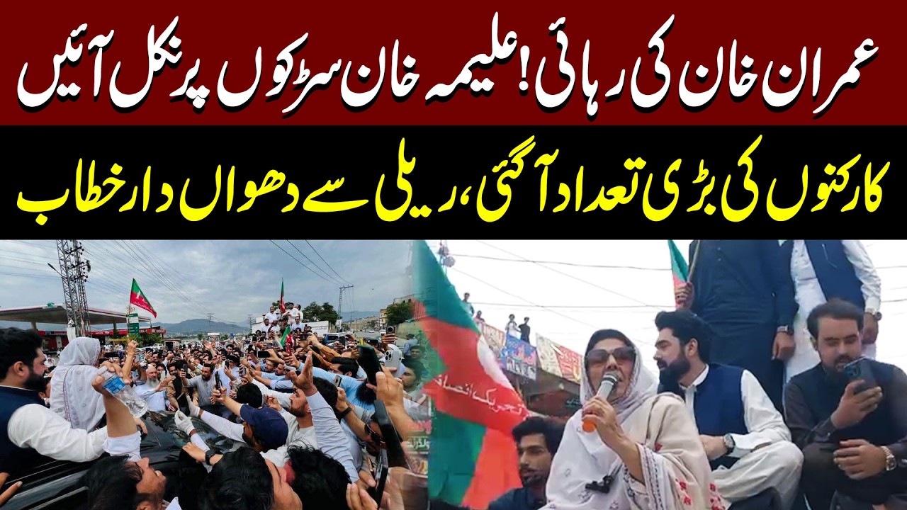 Aleema Khan's Fiery Speech at PTI Rally in KPK | Release Imran Khan Movement | Public News