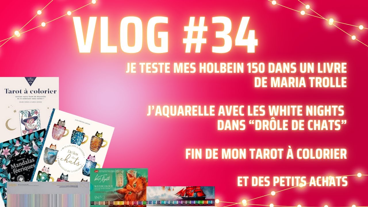 VLOG #34 Du colo, de l'aquarelle, on fait 2 colos ensemble.🎉🌺😘