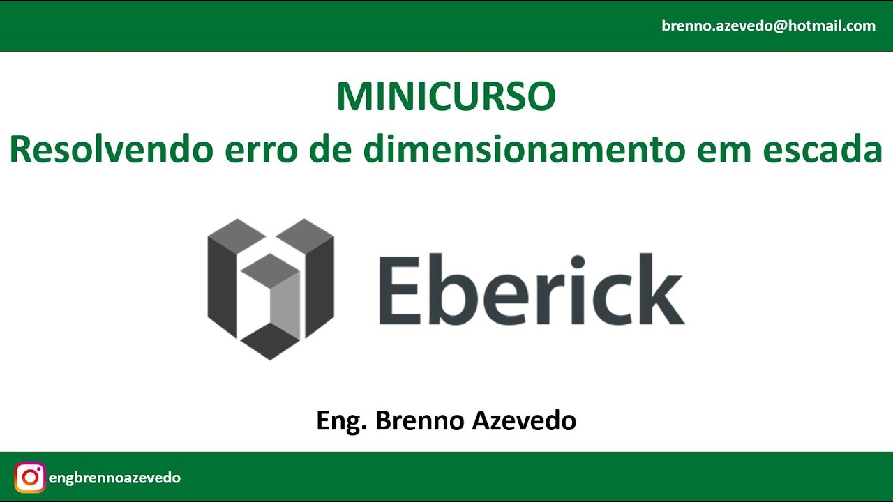 056 Minicurso Eberick - Resolvendo erro de dimensionamento em escada