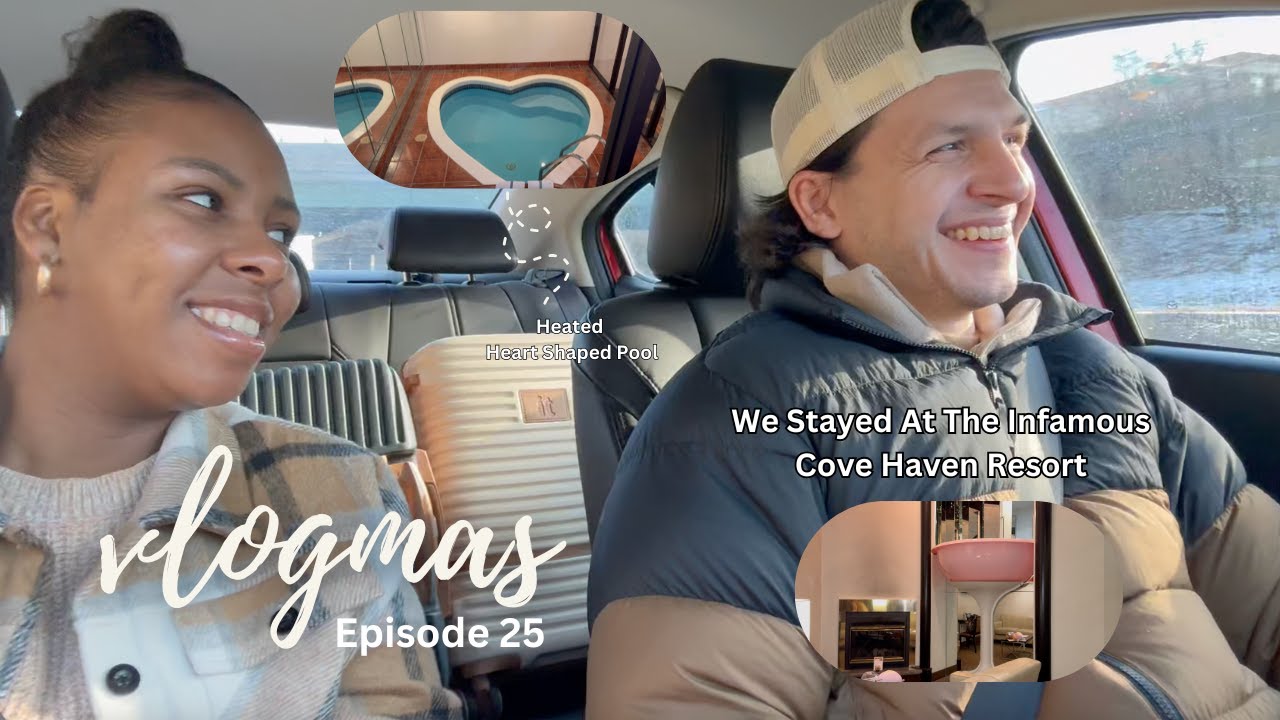 VLOG-MAS 2024 EPISODE TWENTY-FIVE | WE STAYED AT THE HOTEL WITH THE CHAMPAGNE SHAPED HOT TUB PT 1