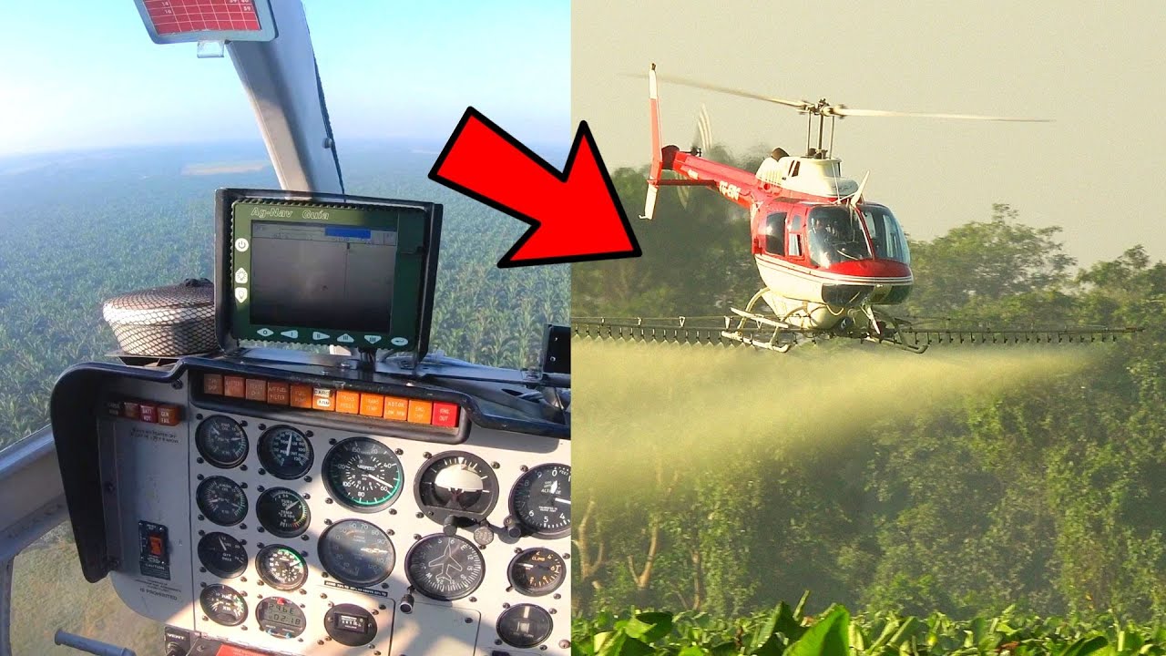 Así se fumiga las plataneras en Guatemala