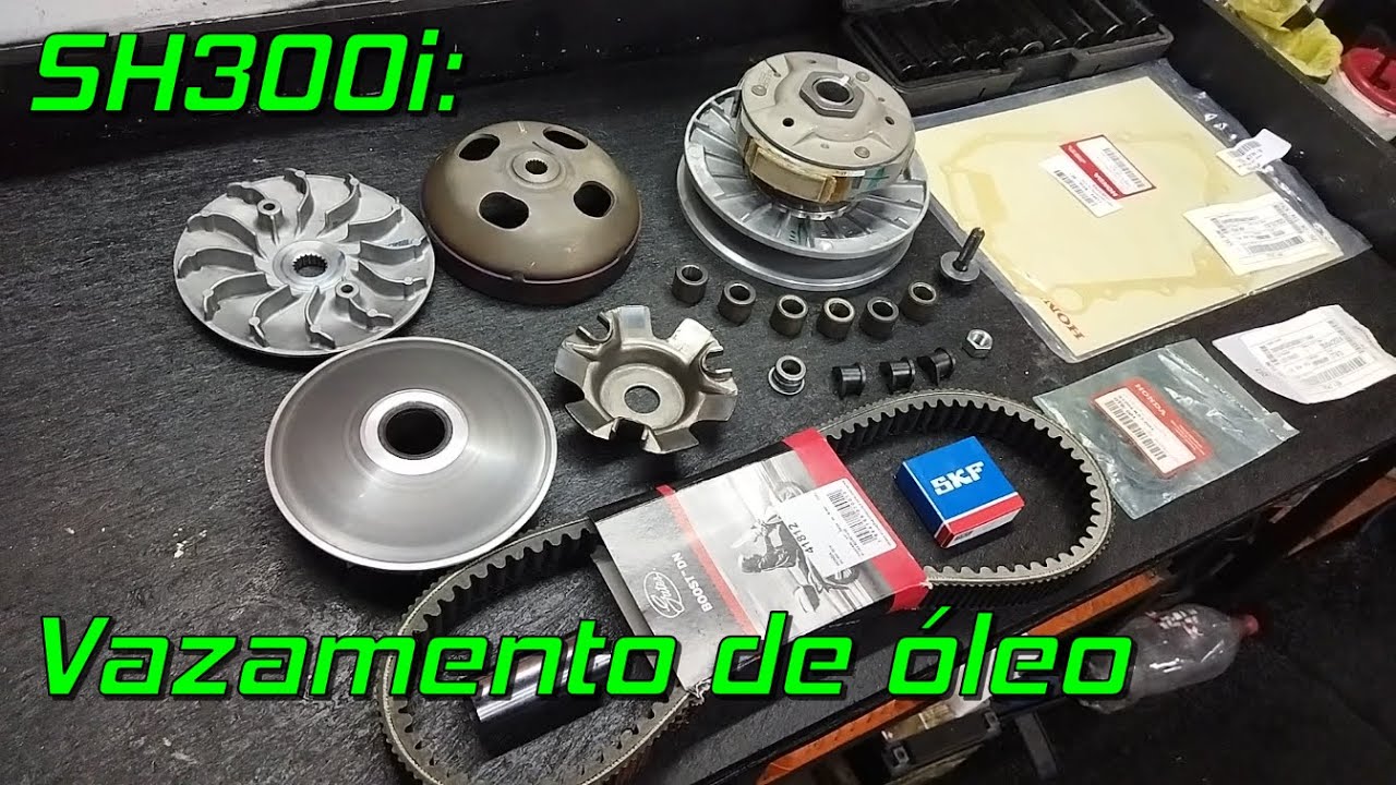SH300: Revsião do CVT,  troca de óleo, vazamento de óleo e rolamento