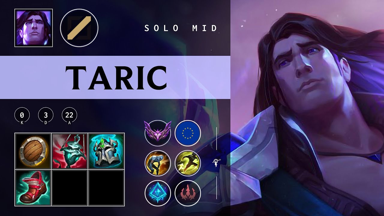 Taric Mid vs Zed - EUW Master Patch 25.22
