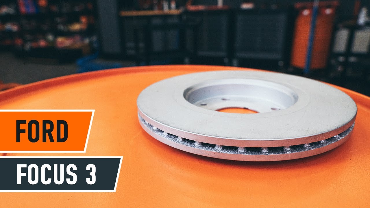Cómo cambiar las discos de freno delanteros, pastillas de freno delanteras FORD FOCUS 3 Tutorial
