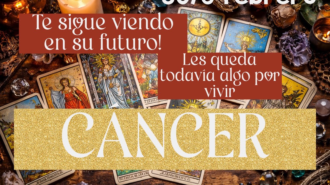Cáncer ♋ Sí… no ha perdido la esperanza y se visualiza contigo en el futuro💕