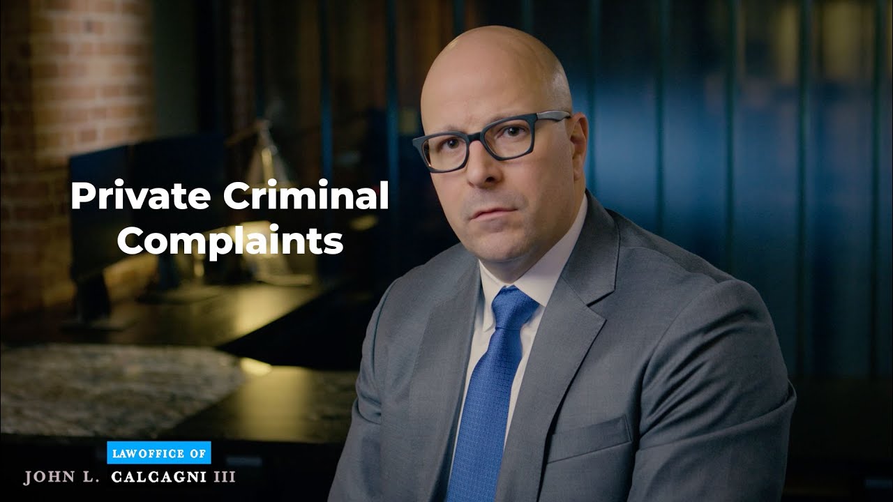 Filing a Private Criminal Complaint